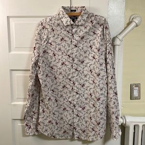 Express Men's Extra Slim Large Tall Button-Down Dress Shirt